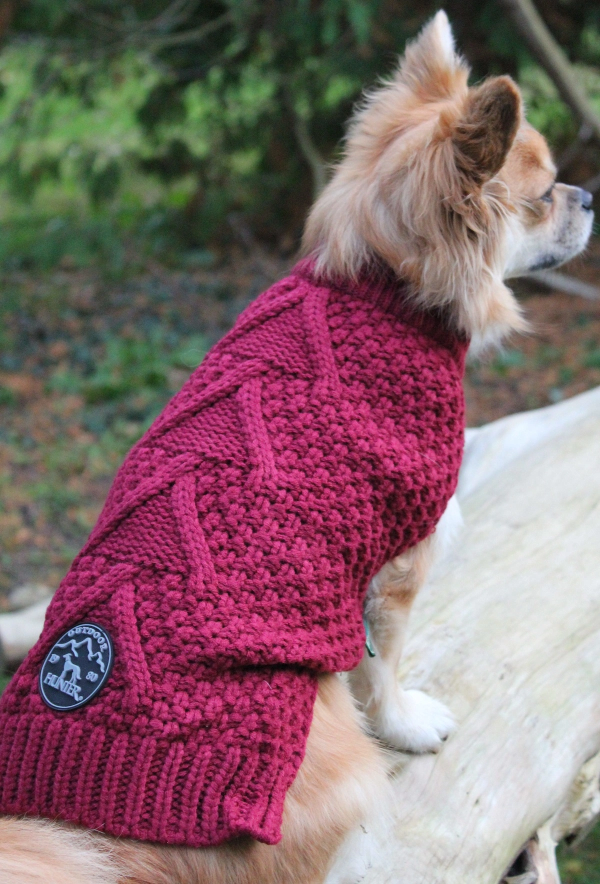 Hunter Malmø pullover strik bordeaux str. 25